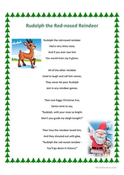 Vocabulary Words For Rudolph The Red Nosed Reindeer Rudolph The Red Nosed Reindeer Words - Rudolph The Red Nosed Reindeer Words