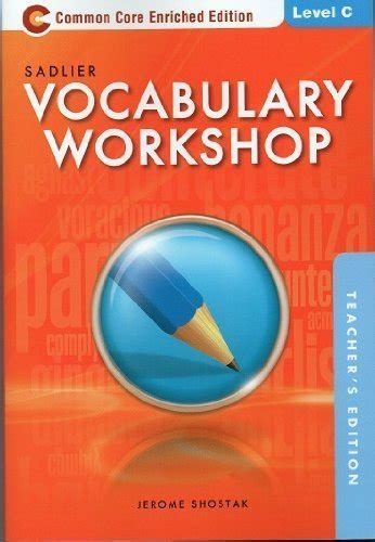 Vocabulary Workshop Common Core Enriched Edition Answers