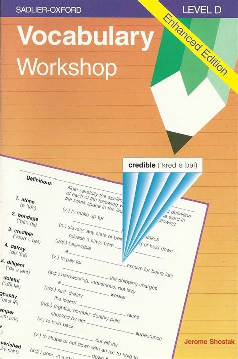 Vocabulary Workshop Level D New Edition Answers