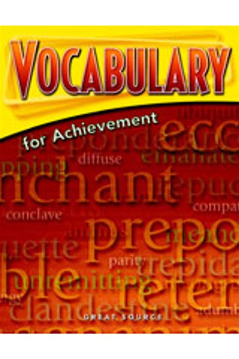 Download Vocabulary For Achievement Sixth Course Teacher Edition File Type Pdf 