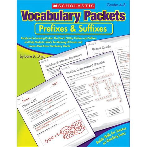 Full Download Vocabulary Packets Prefixes And Suffixes Scholastic Answers 