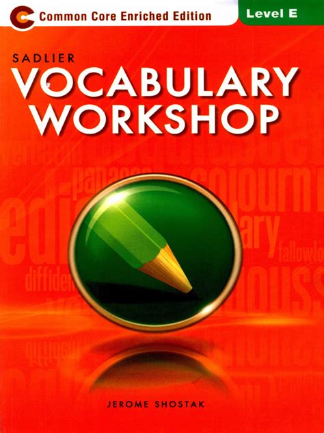Read Online Vocabulary Workshop Common Core Enriched Edition Level E Answers 