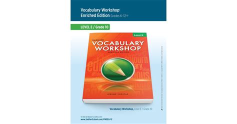 Read Vocabulary Workshop Enriched Edition Level E Answers Unit 1 