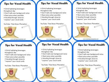 Vocal Exercises Speech Therapy Free Download On Line Vocal Health Worksheet - Vocal Health Worksheet