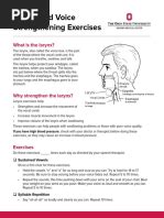 Vocal Fold Adduction Exercises