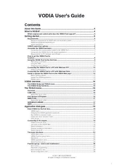 Vodia Tool User Guide