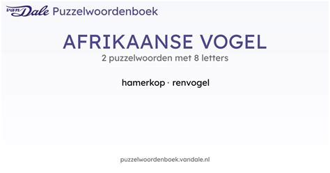 Vogel 8 Letters