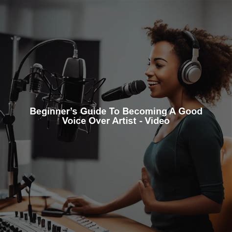 voice over a beginner s guide to 7 insider secret