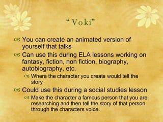 voki biography examples