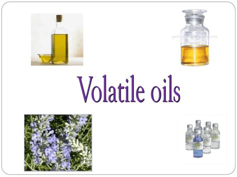 Volatile Oil List