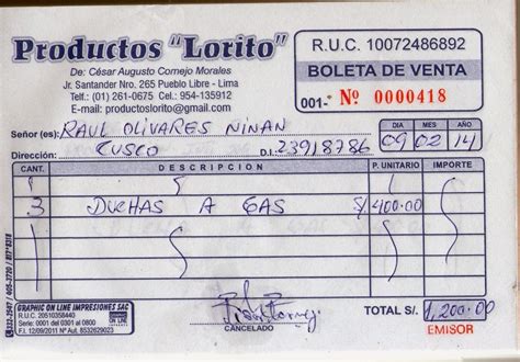 Voleta O Boleta