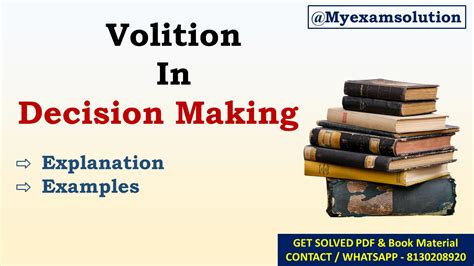 Volition Meaning