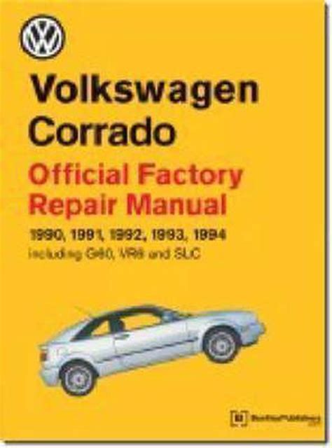Download Volkswagen Corrado Official Factory Repair Manual 1990 1994 Official Factory Repair Manual 1990 1991 1992 1993 1994 Including G60 Vr6 And Slc Volkswagen Service Manuals 