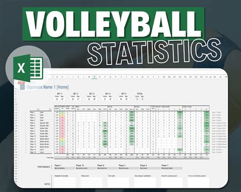 Volleyball Stats Sheet