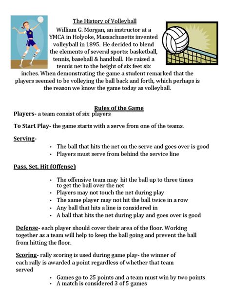 Download Volleyball Study Guide Physical Education 