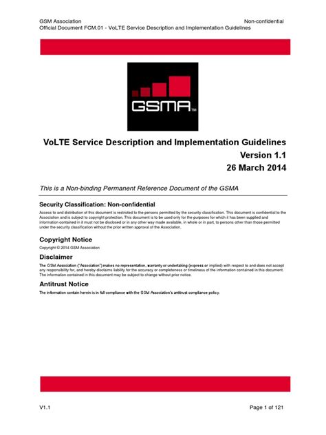 Volte Service Description And Implementation Guidelines