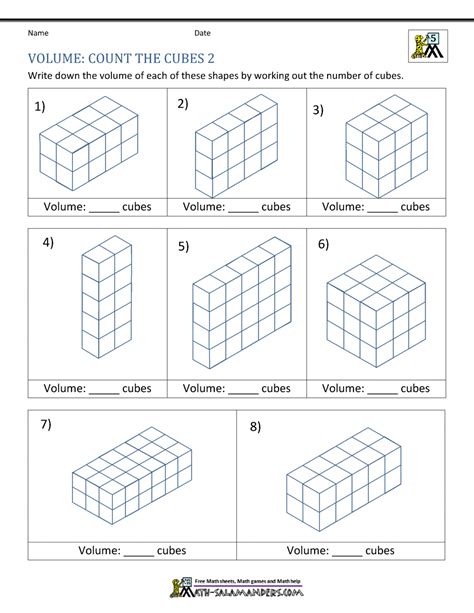 Volume By Counting Cubes Worksheets Math Worksheets 4 5th Grade Find Volume Worksheet - 5th Grade Find Volume Worksheet