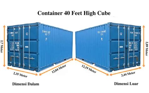 volume kontainer 40 feet