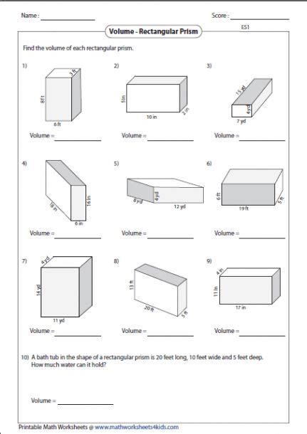 Volume Math Worksheets Common Core Amp Age Based Volume Worksheet 3rd Grade - Volume Worksheet 3rd Grade