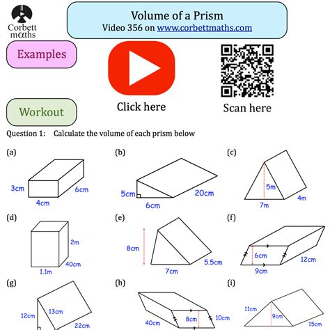 Volume Of A Prism Textbook Exercise Corbettmaths Volume Mixed Shapes Worksheet - Volume Mixed Shapes Worksheet