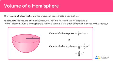 Volume Of Hemisphere