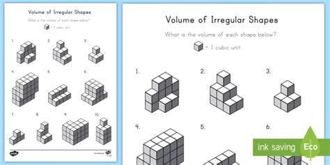 Volume Of Irregular Figures Made Of Unit Cubes Finding Volume Of Irregular Shapes - Finding Volume Of Irregular Shapes