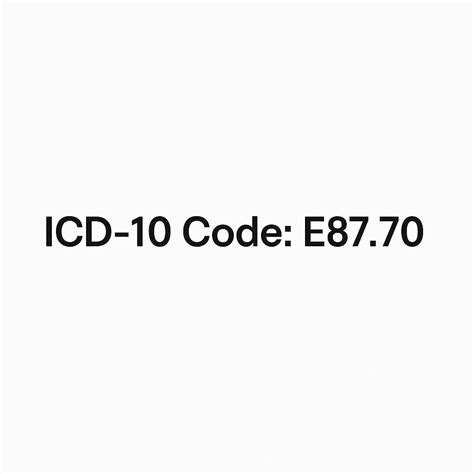 Volume Overload Icd 10