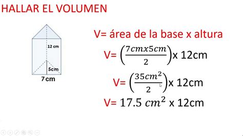 Volumen De Un Prisma Triangular