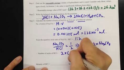 Read Volumetric Analysis Calculations 