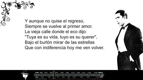 Volver Tango Letra