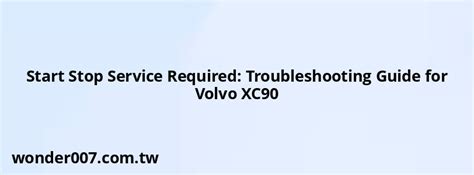 Read Volvo Xc90 Troubleshooting Guide 