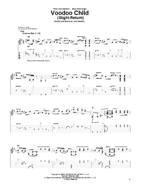 Voodoo Child Tab