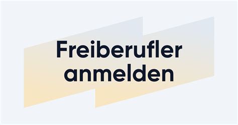 voraussetzungen freiberufler