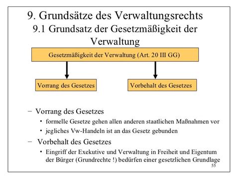 Vorrang Des Gesetzes