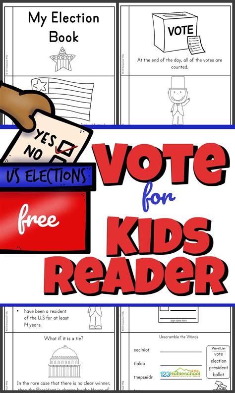Voting For Kids Printable Election Reader 123 Homeschool Election Day Fifth Grade Worksheet - Election Day Fifth Grade Worksheet