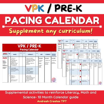 Vpk Pacing Guide