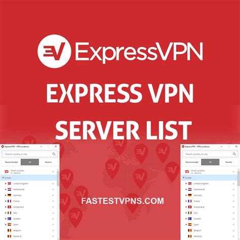 vpn expreb server list