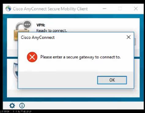 vpn secure gateway error