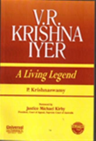 Read Vr Krishna Iyer A Living Legend Reprint 