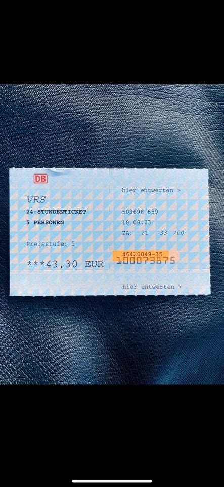 vrs ticket 5 personen