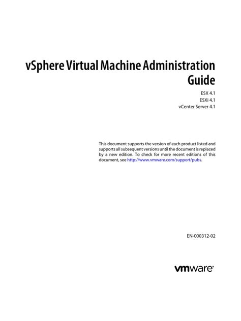 Read Online Vsphere Virtual Machine Administration Guide 