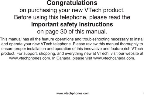 Full Download Vtech 6031 User Guide 