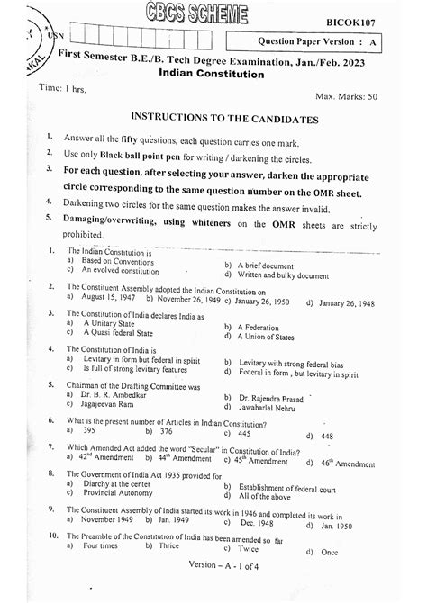 Vtu 1st Sem Question Papers With Answers 2023