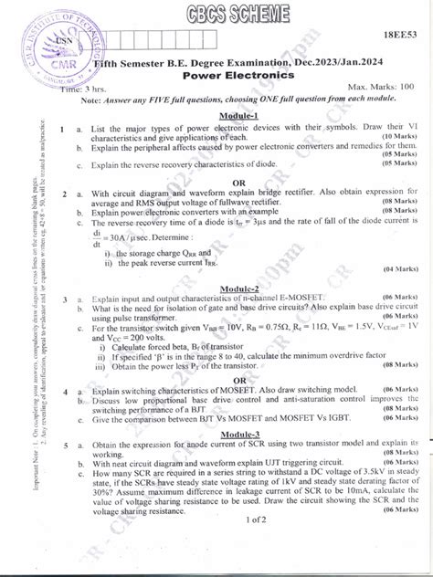 Vtu Basic Electronics Question Papers