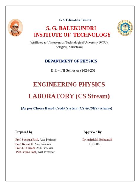 vtu engineering physics lab manual