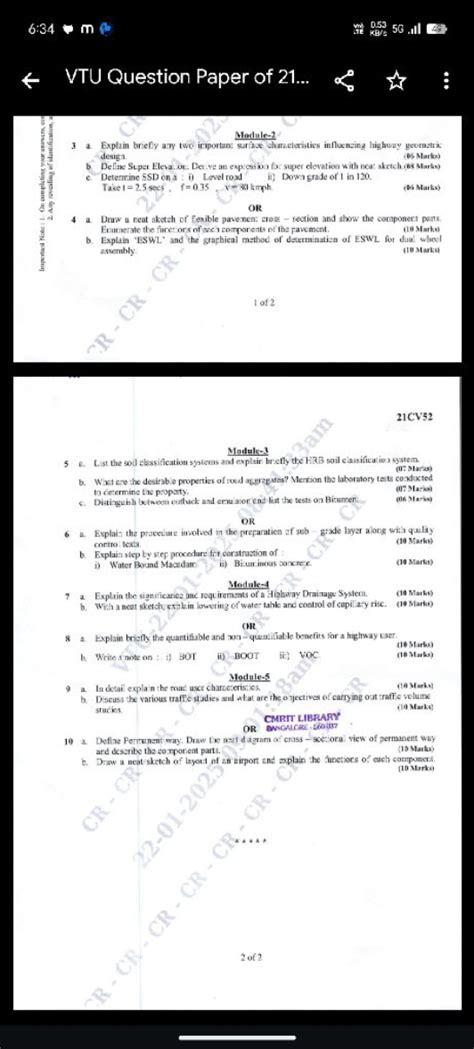 Vtu Model Question Papers
