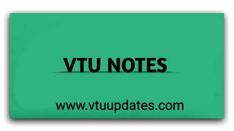 Vtu Notes Cse
