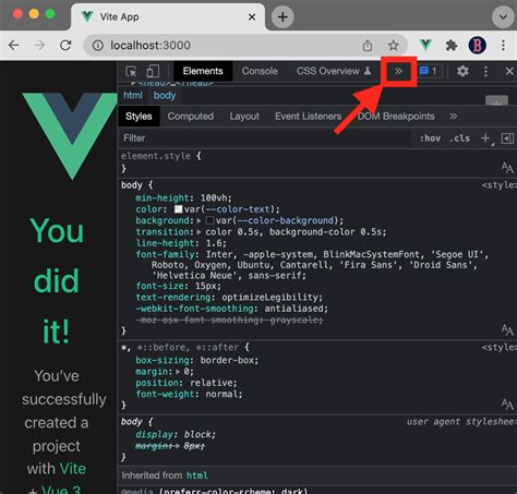 vue devtools not showing