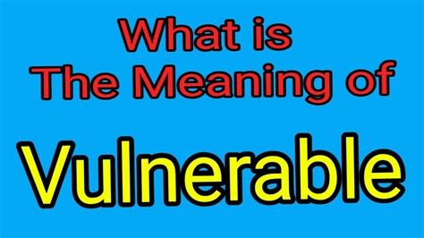Vulnerabel Synonym