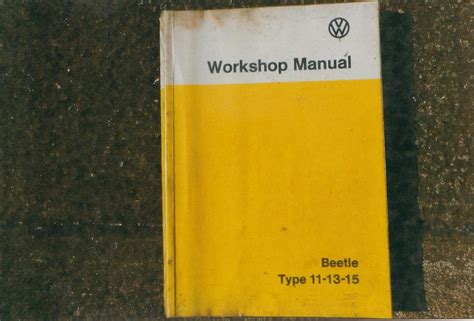 Vw Beetle Workshop Manual